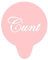 Cunt Coffee Stencil. Rude Gifts For Women Pink Acrylic Funny Reusable Barista Cappuccino Cocktail Cupcake Cake Art Stencils (Stencil only)