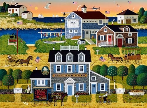 Buffalo Games - Charles Wysocki - Witch's Bay - 1000 Teile Puzzle für Erwachsene Herausforderndes Puzzle Perfekt für Spieleabende - Fertige Größe 26,75 x 19,75