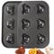 Sinsanye 2 Stück Bären Muffin Backform, 6 Löcher Bären Moule Muffins Antihaftbeschichtete Muffinform, Backform Kinder für Kekse, Kuchen, Brownies und Muffins(18 x 26.7 cm)