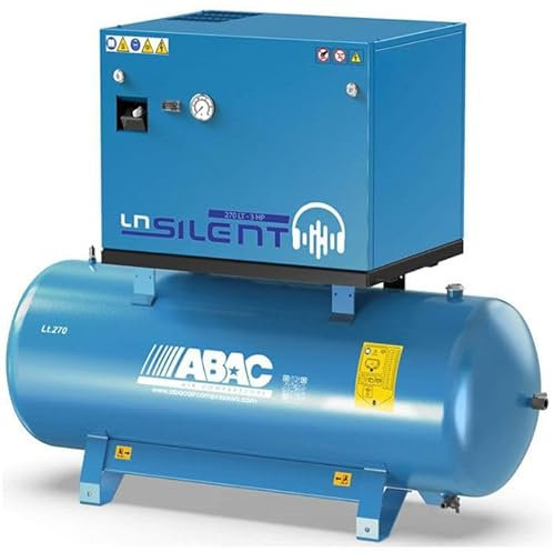 Compresseur d'air silencieux cylindres fonte 270 litres ABAC
