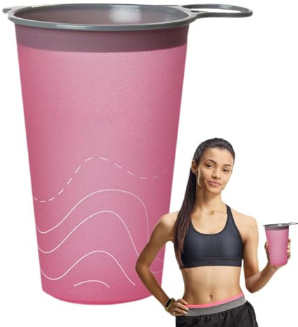 Faltbarer Becher | Faltbare Reisebecher Trinkbecher Kaffeetasse | Faltbare Kaffeebecher mit großem Durchmesser, Wiederverwendbares tragbares Becher-Set für Laufen, Wandern, Radfahren