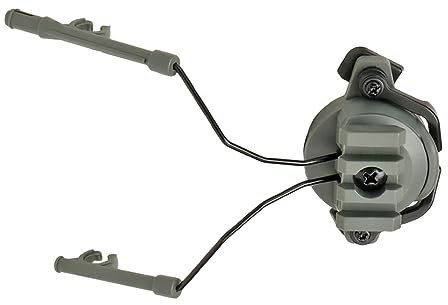 GOOHOCHY Headset-Halterung Für Helme Mit Führungsschiene Kompatibel Mit Kopfhörern Outdoor-Helm-Adapter Für Fast Rail Systeme Beidseitige Befestigung
