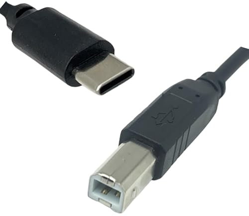 Cable USB-C a USB-B para impresora, cable de datos y escáner compatible con HP ProBook 455 G10