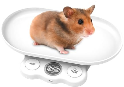 Katzenwaage - Werkzeug zum Wiegen von Hamstern, digitale Waage, rutschfest, zum Kochen, für Haustiere und Gewichtskontrolle von Katzen und Hunden