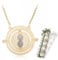 PYEUIFT Zeitumkehrer, Zeitumkehrer Kette, Sanduhr Halskette, 360 Grad Zeit Konverter Sanduhr Anhänger, Wizard Party mit Sanduhr Requisiten Cosplay Fans, Mit Geschenkbox (Gold)