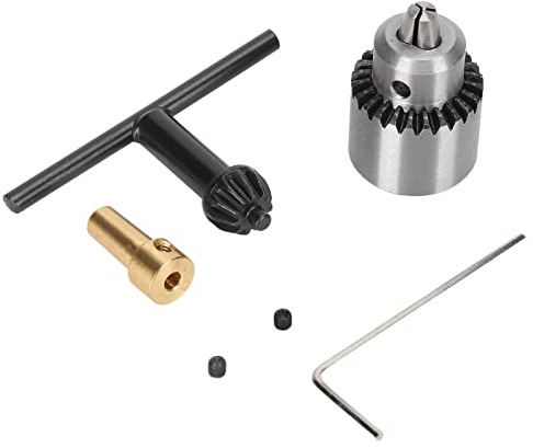 Mini Bohrfutter mit / 8 Zoll Wellenanschluss, Micro Motor Bohrfutter, 0,3-4 mm Spannbereich - Hohe Korrosionsbeständigkeit, Einfache Montage, Ideal für Drehmaschinen und Bohre