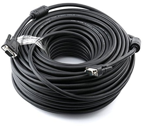 DTECH 100 Feet VGA Computer Monitor Cable Male to Male 1080p High Resolution (30m)