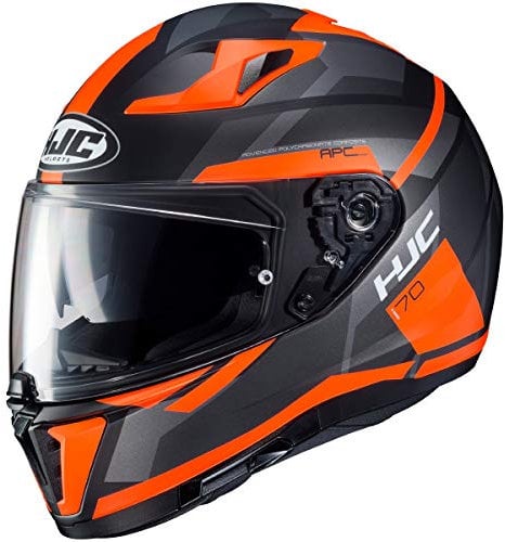 HJC Helmets Herren Nc Helmet, Schwarz/Orange, M