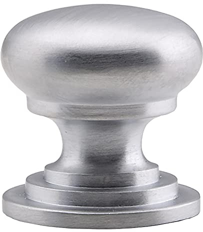 Carlisle Brass Victorian Knob – 25mm Satin Chrome Cupboard & Cabinet Door Knob