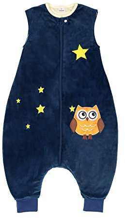 Gigoteuse avec Jambes 1.5 Tog Flanelle De Haute sans Manches Qualité Toutes Saisons Gigoteuse a Pied Bebe pour GarçOn Fille 1-6 Ans