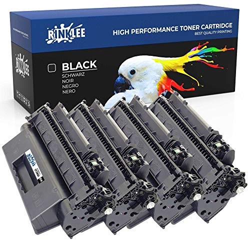 RINKLEE CF280X 80X Tonerkartusche kompatibel für HP LaserJet Pro 400 M401A M401D M401DN M401DNE M401DW M401N MFP M425DN MFP M425DW | hohe Reichweite 6900 Seiten | Schwarz, 4er-Pack