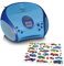 Lenco A004467 SCD-24 Kids - CD-Player für Kinder - CD-Radio - mit Aufklebern - Boombox - UKW Radiotuner - Titel Speicher - 2 x 1,5 W RMS-Leistung - Netz- und Batteriebetrieb - Blau