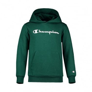 Champion Jungen Kapuzenpullover Legacy- Classic Logo, Grün, 14 Jahre