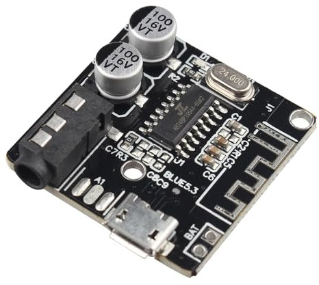 Jopto Bluetooth 5.0 Audio Receiver Module Board for Stereo Wireless Sound PCB Circuit DIY Kit Digital Power Amplifier VHM-314 Bluetooth 5.0 Audio Receiver Lossless Decoder Wireless Stereo Music
