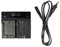 vhbw Chargeur Double Compatible avec Nikon Coolpix S620, S630, S640, S6150, S6200, S6300 caméra caméscope Action-cam - Station, témoin de Charge