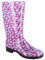 Spirale Femme Daisy Cristal Botte de Pluie, Rose, 39 EU