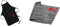 Weber 6474 Grillschürze, schwarz mit rotem Kettle Grill & 17689 Mikrofasertuch, Reinigung, polieren, grau, 25.0 x 6.0 x 9.0 cm