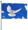 Flagge 183x122cm Flagge Friedenstaube Garten Fahnen Dekorative Fahnen Außenbanner Für Alle Jahreszeiten Feiertage Peace Taube Fahne Flag Fahnen und Flaggen Flaggen Indoor Garten Flaggen Gartendeko