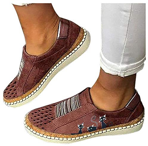 Sunnyuk Mode Leicht Flache Schuhe Atmungsaktive Frauen Schnürhalbschuhe Laufschuhe Sommer Casual Outdoor Walkingschuhe Laufschuhe Halbschuhe