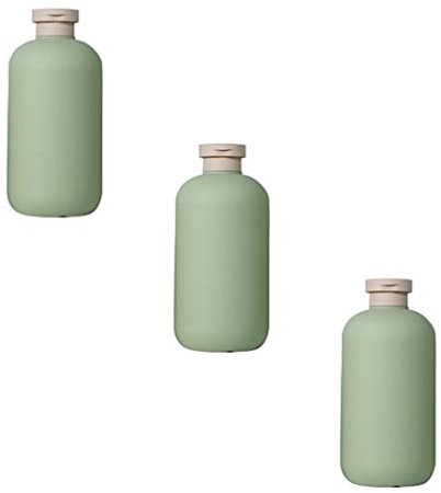 minkissy 3pcs Flip Cap Shampoo Bottles Empty Sub Package Squeeze Bottles Shower Gel Bottle Refillable Containers for Shampoo Lotions Cream Wash Conditioner