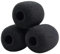 SM48 Windscreen, Mic Foam Replacement for Shure SM58/SM48 /Beta58A 57A/PGA48LC Vocal Microphone Pop Filter, Black Noise-cancellation Windsock Cover (3 PCS, Black)
