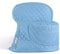 KITCHENAID Fitted Tilt-Head Solid Stand Mixer Cover with Storage Pocket, Quilted 100% Cotton, Blue Velvet, 14.4x18x10