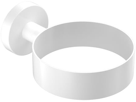 Dailyart Föhn Halterung- Fönhalter Ohne Bohren Edelstahl Fönhalter zum Kleben Wandmontage Föhnhalter Wand Ohne Bohren- Haartrocknerhalter Föhnhalter für Badezimmer WC Schlafzimmer- Weiß