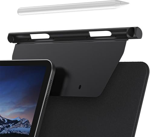 JOYOLA Soporte Metálico Lápices para Apple Pencil de 2ª Generación Compatible con Magic Keyboard, Smart Keyboard Folio y Otras Funda Magnética Soporte para Lápiz Stylus para iPad