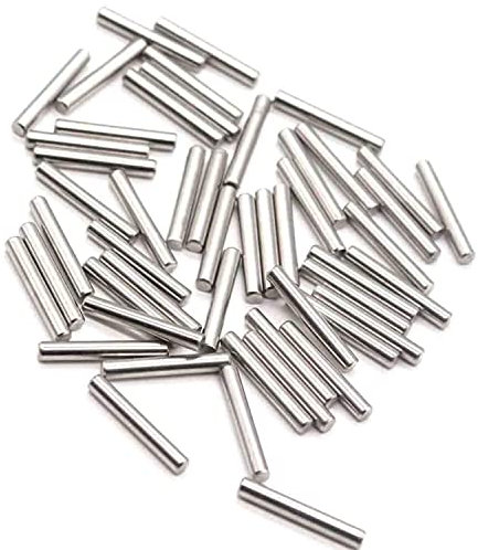 JIEYUZYUO 50 Pezzi da 4 Mm per Pin Di Tassello Lunghezza da 4-18 Mm Assere Casse in Accipola in Acciai/Length 4Mm