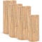 LOIBUYZ Natural Bamboo Garden Fence Covering, Outdoor Privacy Slat Screening, Fence Panels Wind & Sun Protection, (1m x 4m)