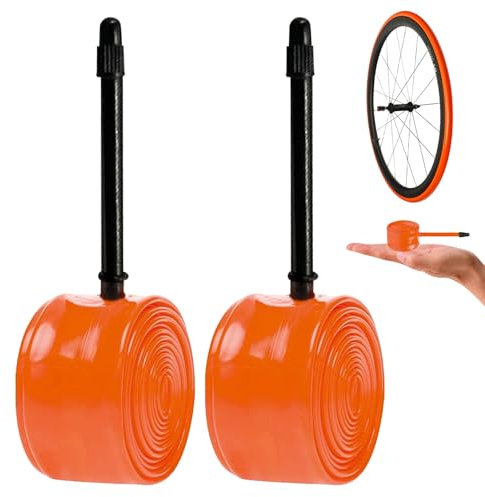Cámara de Aire 700c para Bicicleta de Carretera 700x18-32c 2 Piezas Cámara de Aire de Bicicleta de Carretera Material de TPU Cámara de Aire de Bicicleta Ligera Resistente a pinchazos para Ciclismo de