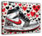 Bilder Schuh Sneaker Abstrakt 60x40 cm - Modern Leinwandbild Groß Wohnzimmer Schlafzimmer Büro Wandbild Wandbilder Desing Wand Bild auf Leinwand Moderne Kunstdruck Wanddeko Aufhängefertig