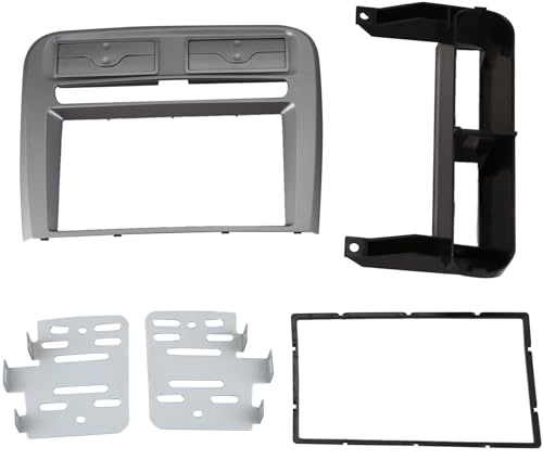 HondoKet Mascherina autoradio 2 DIN adatta per Grand Punto 2005 – 2009, montaggio su cruscotto sinistro