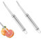 2 Pack Stainless Steel Grapefruit Knife/Grapefruit Knife Curved with Serrated Edge/Orange Peeler Tool/Kitchen Fruit Peeler with Long Handle Suit for Kiwi Mango Apple Citrus Fruit Etc.