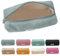 Pencil Case，8 Farben zur Wahl，Mäppchen Cord-Stoff,Federmäppchen Milchig Grau für Mädchen Teenager, Federtasche Stiftetasche Stiftemappe Pencil Case Schulmäppchen für Schule, Büro (Grau)