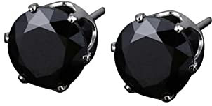 Feder Ohrringe Türkis Zirkon-Ohrringe Ohrringe Ohrringe Herren- und Vielseitiger Zirkon-Ohrringe Kristallschmuck Aigner Ohrringe Damen (Black, One Size)