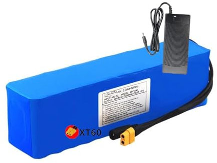E-Bike Pedelec Akku 48V 10Ah Ebike Battery Pack Rechargeable Li-Ion Battery Eingebauter BMS Wasserdichter PVC-Akku for 200W 500W 800W Motors Mit Ladegerät XT60 Plug,48V 10Ah