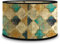 LEKEFETO Lampade da parete decorative, paralume vintage, paralume in tessuto rimovibile, per lampada a sospensione, rustico, per attacco E27, 30 x 20 cm