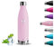 Borraccia Termica, 500 ml Borraccia Bambini, Senza BPA, Borraccia Acciaio Inox, Senza Perdite, Borracce Termiche, Acciaio Inossidabile 18/8, Borracce per Scuole, Campeggio, Uffici, Viaggio, Yoga, Rosa