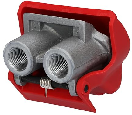 ANEELV Duo Matic Anhängerverbinder M16x1,5 – Hochleistungs-Schnellverbinder mit Gewinde für LKW und Anhänger