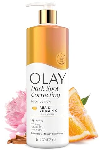 Olay Body Lotion for Women, Tone Enhancing with AHA Serum, Visibly Reduce Discolored Skin, 24hr Moisture & Hydration, Fast Absorbing Formula, Vitamin B3 Complex, For All Skin Types, 17 fl oz