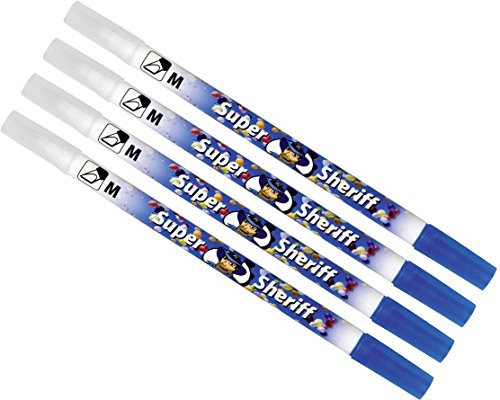 4 Stück Pelikan 258M/2/B Tintenlöscher Super-Sheriff Löschspitze M, multi-Spitze