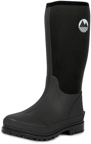 Lakeland Active Rydal Stivali in Gomma e Neoprene da Donna - Nero - 40