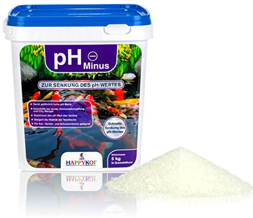 HAPPYKOI® pH Minus zur Senkung des pH-Wertes im Pool und Teich in Granulatform - Menge: 5 kg