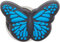 Crocs Unisex-Erwachsene Nature Shoe Charms | Jibbitz for Schuhanhänger, blau mit Schmetterlingen