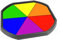 Rainbow Wheel Vinyl Insert - 86 x 86 cm - Ideal for Large Tuff Spot - Tuff Tray NOT Included
