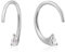 Ania Haie Damen-Ohrstecker Twist Sparkle 925er Silber Zirkonia One Size Silber 32014096
