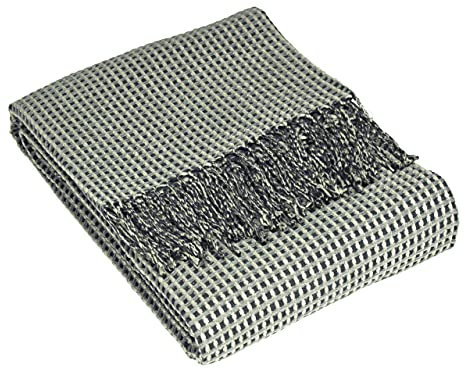 furn. Rowan Throw, Charcoal, 130 x 180cm