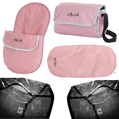 Daisy Chain Pinnacle-Puppenwagen – Zubehörpaket (Classic Pink)