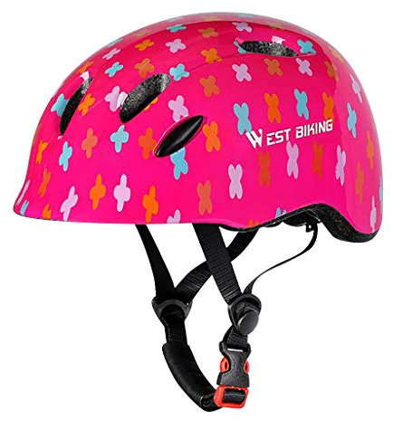 Helm Kinder für Ski Schlitten,50-54 cm einstellbar Fahrradhelm für Kinder Verstellbar Robuster Jugend Fahrradhelm Skateboard Helm Skaterhelm Jugend Adult Verstellbarer Helm für Roller (Pink)